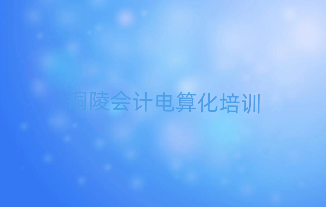 2025年銅陵郊區(qū)學(xué)會(huì)計(jì)電算化學(xué)校值得推薦的名單榜首一覽
